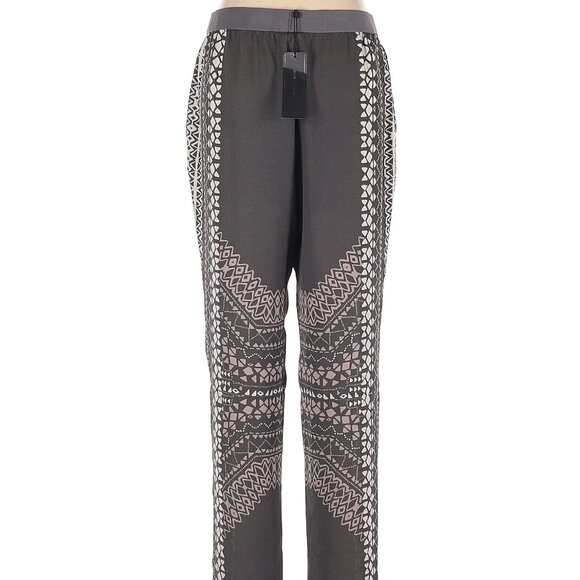 NWOT BCBGMAXAZRIA grey & light pink pull on causal pants, size Medium - Picture 3 of 4